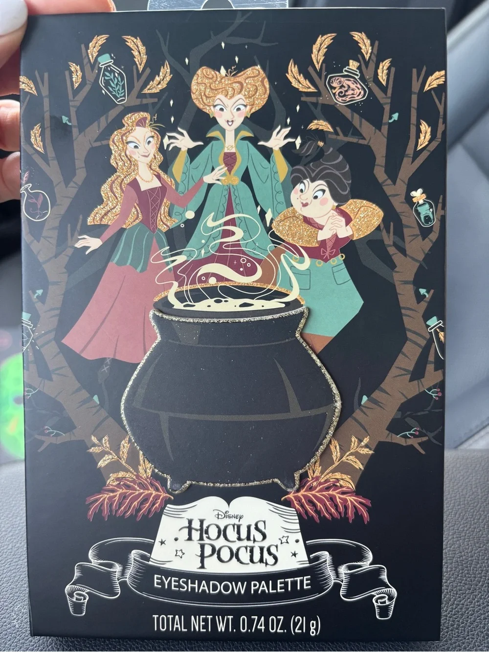 Disney Hocus Pocus Eyeshadow Palette - Black, Gold, Green, Pink